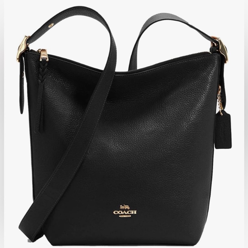 COACH Val Duffle In Signature Canvas (Black) One Size, Black, Crossbody